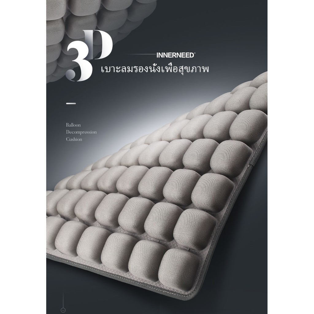 เบาะรองนั่ง-3d-เบาะรองเพื่อสุขภาพ-ที่นั่งแก้ปวดหลัง-ที่รองนั่งทำงาน-ที่รองนั่งไม่ปวดเมื่อยหลัง-ที่รองนั่งออฟฟิศซินโดรม