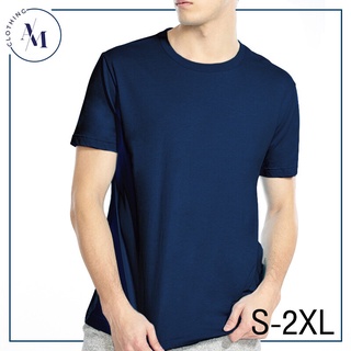 เสื้อยืด คอกลม สีน้ำเงินกรม ราคาโรงงาน Cotton เบอร์32 ทรง Body size คอกลมไซส์ S/M/L/XL/XXL/XXXL