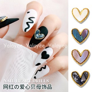 Yalayee [Manicure Accessories] の เปลือกหอยเพชร สีเทา สไตล์ญี่ปุ่น สําหรับตกแต่งเล็บ❤เครื่องประดับเพชร อัลลอย รูปเปลือกหอย ประดับเพทาย สําหรับตกแต่งเล็บ