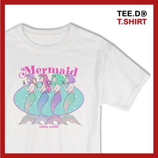 TEE.DD.TSHIRT เสื้อยืด 4 Mermaids มีทั้ง ครอป &amp; คลาสสิก มีหลายสี ใส่ได้ทั้งชาย-หญิง ผ้านุ่มใส่สบาย ไม่ย้วย ไม่ต้องรีด