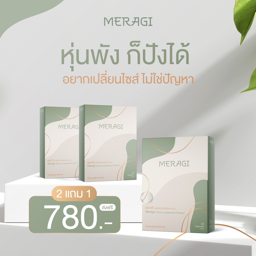 meragi-กล่องเขียว-ผลิตภัณฑ์อาหารเสริมควบคุมน้ำหนัก-สารสกัดสำคัญนำเข้าจากญี่ปุ่น