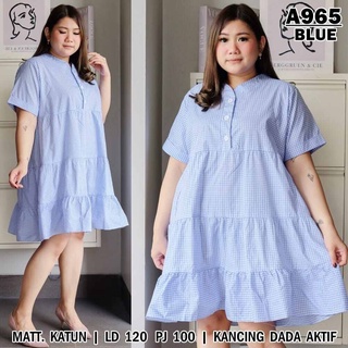 Katun f&amp;f ชุดเดรส ผ้าฝ้าย พรีเมี่ยม ไซซ์ใหญ่ XXXL LD 120 ซม. PJ 100 ซม.