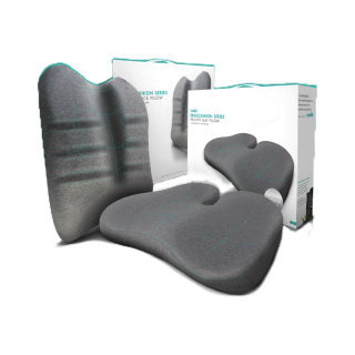 โปรโมชั่น : เก้าอี้ไหนก็ใช้ได้ Bewell เซ็ตเบาะรองหลังรองนั่งเออร์โกคุชชั่น รูปทรงพิเศษเฉพาะบีเวล บอกลาอาการปวดเมื่อย รับประกัน 3 ปีเจ้าแรกในไทย