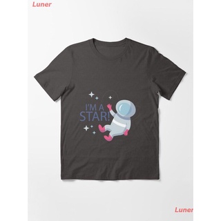 Luner เสื้อยืดลำลอง space Essential T-Shirt Popular T-shirts