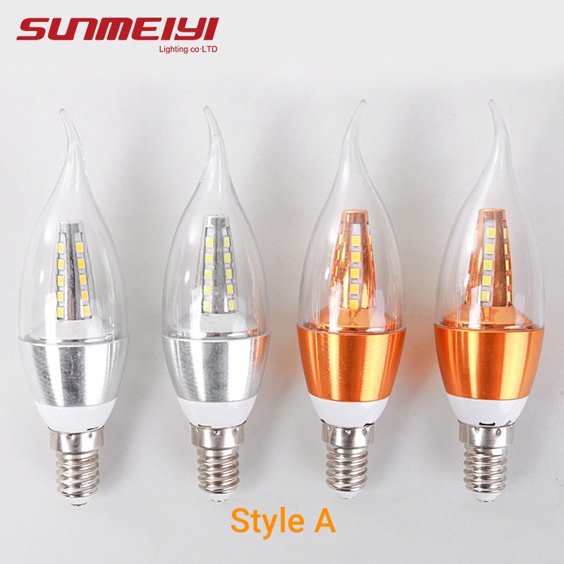 ภาพหน้าปกสินค้าSUNMEIYI หลอดไฟ Led E14 โคมไฟ AC 220V Led อลูมิเนียมหลอดไฟ Led แสงสีขาว จากร้าน sunmeiyi.th บน Shopee