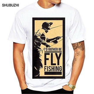 เสื้อยืด พิมพ์ลาย Fly Fishin เหมาะกับของขวัญตกปลา สําหรับผู้ชายS-5XL
