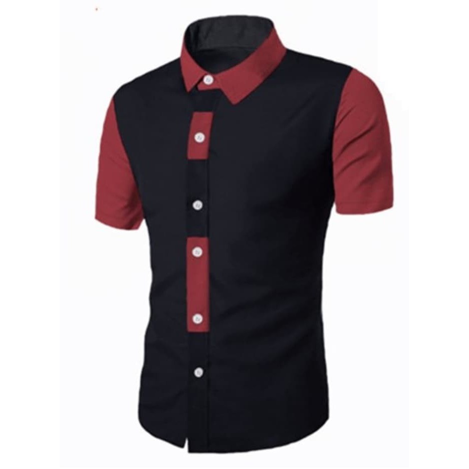 billy-เสื้อเชิ้ตแขนสั้นลําลองพอดีตัวสําหรับผู้ชาย