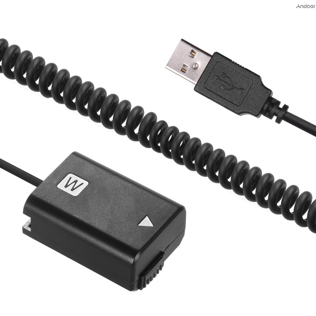 อะแดปเตอร์แบตเตอรี่-5v-usb-np-fw50-dummy-พร้อมสายเคเบิ้ลยืดหยุ่นกับกล้อง-sony-a7-a7ii-a7r-a7s-a7rii-a7sii-a6000-a5000-a3000-nex5-nex3-ildc