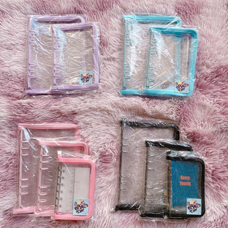 พร้อมส่ง-binder-ปกแฟ้มซิบ-a5-a6-แฟ้มแพลนเนอร์ซิบ-แฟ้มการ์ด-แฟ้มซิบ-แฟ้มใส่การ์ด-ปกซิบ