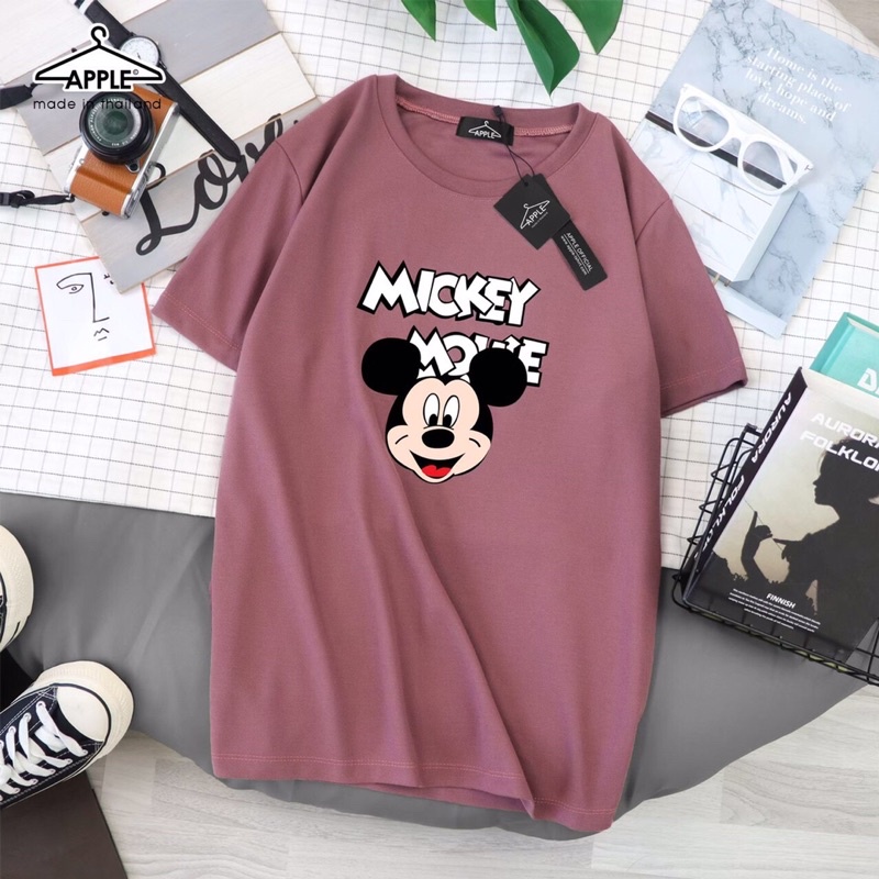 เสื้อสกรีน-mickey-mouse-ผ้าโปโล