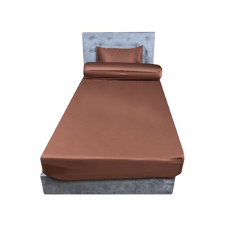 ผ้าปูที่นอน ผ้าปู รัดมุม T3 HOME LIVING STYLE 375TC SHIN DARK BROWN เครื่องนอน ห้องนอนและเครื่องนอน BEDSHEET FITTED T3 H