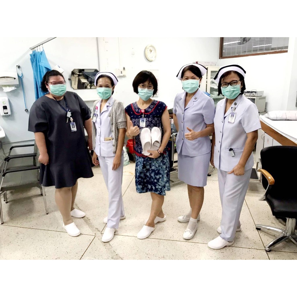 รองเท้าพยาบาล-หัวปิดเปิดส้น-สวมใส่สบาย-ทำความสะอาดง่าย-ป้องกันเชื้อโรค-รุ่น33-1004