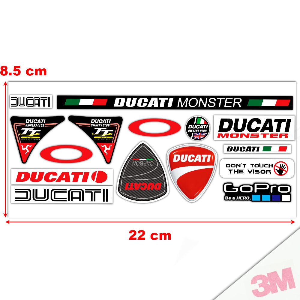 สติกเกอร์สะท้อนแสง-ducati-กันน้ํา-สําหรับติดตกแต่งถังน้ํามันรถจักรยานยนต์-ducati-monster-795-796-821-1200s