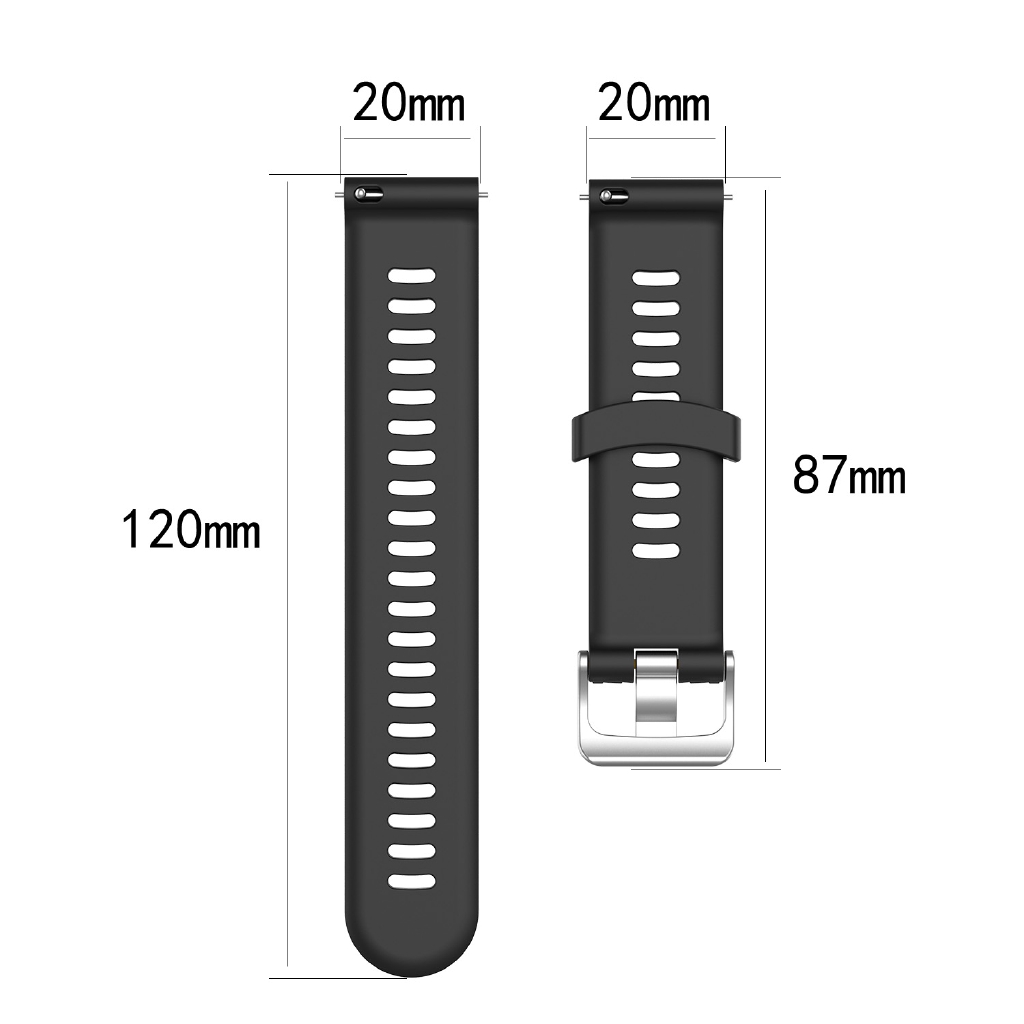 ภาพหน้าปกสินค้าสายนาฬิกาซิลิโคน สายรัด หัวเข็มขัดโลหะ คลาสสิก สำหรับ Garmin Vivoactive 3 Music จากร้าน dinghanda.th บน Shopee