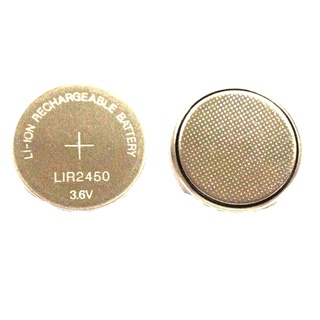 10PCS/LOT  3.6V LIR2450 LIR 2450 Rechargeable CMOS BIOS Button Coin Cell Li-ion Lithium Ion Battery