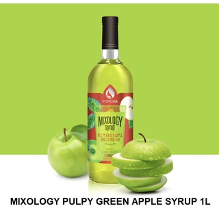 PULPY GREEN APPLE MIXOLOGY SYRUP POMONA - ไซรัป มิกซ์โซโลจี้ พัลพี กรีน แอปเปิ้ล ขนาด 1,000 ml.
