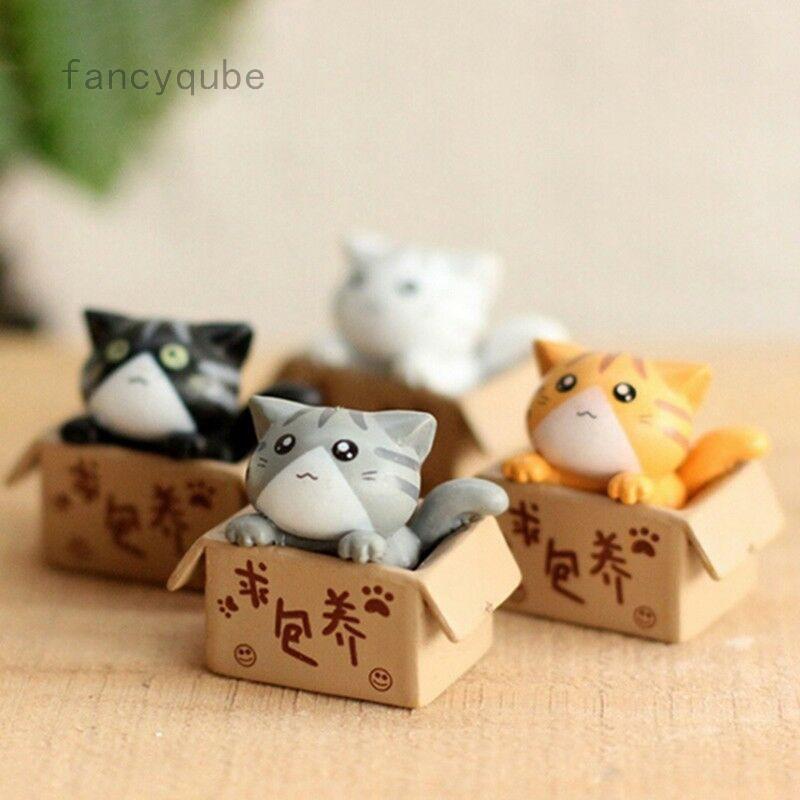 ภาพขนาดย่อของสินค้าตุ๊กตาแมวจิ๋ว สำหรับตกแต่งสวน DIY