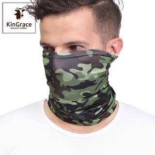 KinGrace-ผ้าพันคอกันแดด ปลอกคอป้องกันแสงแดด, หน้ากากขี่, หน้ากากพรางเดินป่ากลางแจ้ง กระบังหน้า KT-285