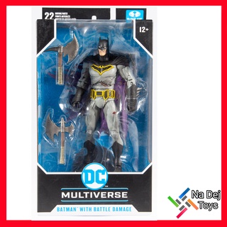 DC Multiverse Batman With Battle Damage 7 figure แบทแมน วิส แบทเทิล ดาเมจ 7นิ้ว ฟิกเกอร์