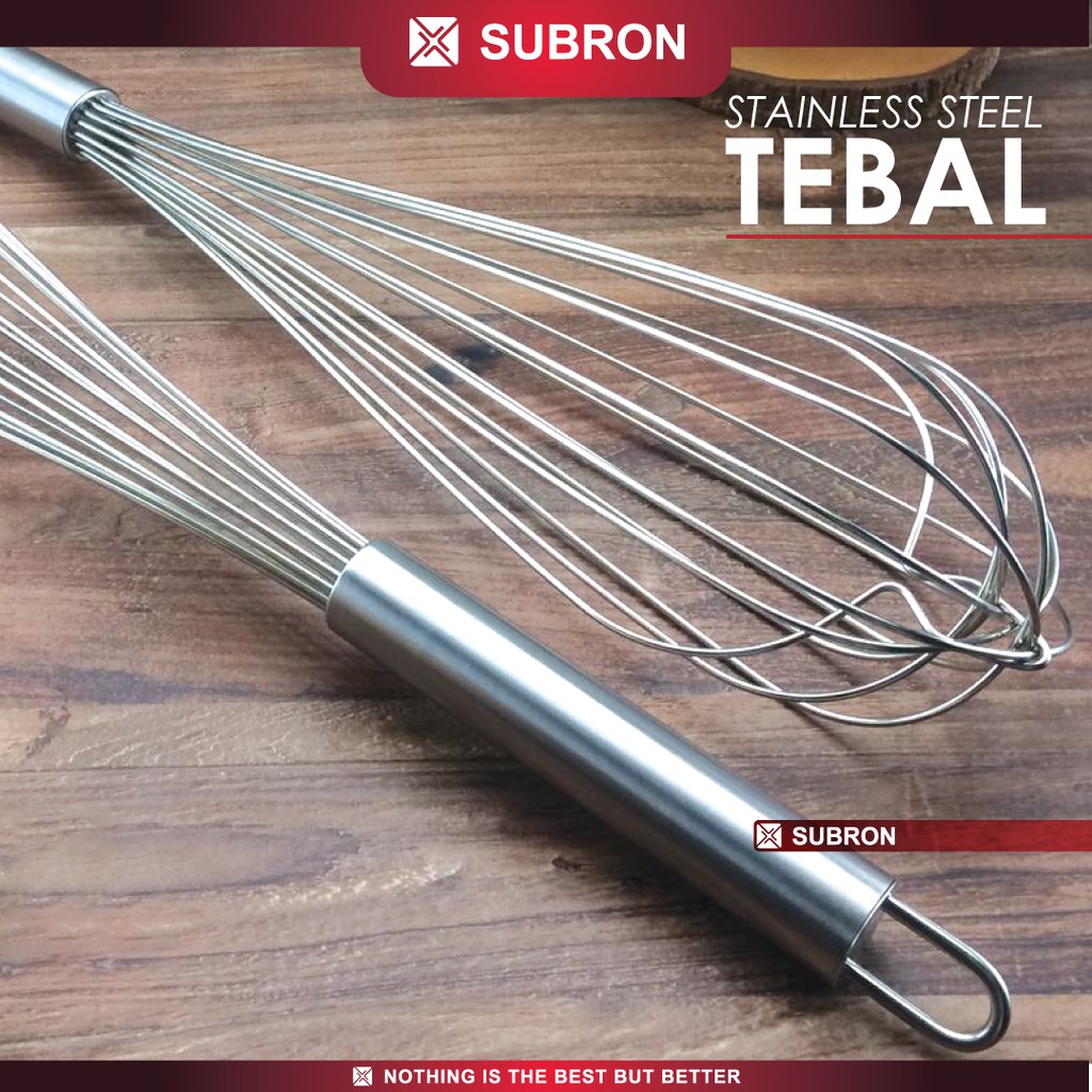 SUBRON ที่ปัดลูกโป่ง Manual Egg Whisk สแตนเลส 14 นิ้ว 16 นิ้ว 18 นิ้ว ...