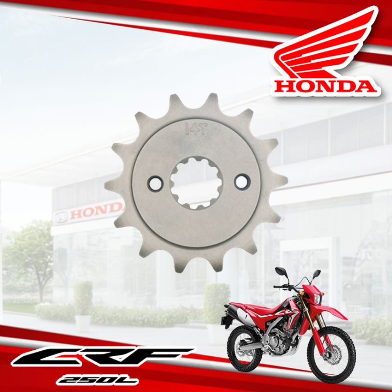 สเตอร์หน้า-14-ฟัน-ใช้สำหรับ-มอเตอร์ไซค์-crf250-l-m-ศูนย์แท้-100