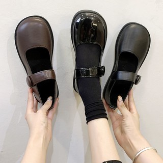 Mori รองเท้าหนังขนาดเล็กของผู้หญิงหญิงฤดูร้อนฤดูร้อน ins2020 นักเรียนสไตล์อังกฤษรุ่นใหม่ของเกาหลีสาวป่าปากตื้นรองเท้า