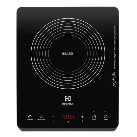 Electrolux ETD29PKR เตาแม่เหล็กไฟฟ้าแบบตั้งโต๊ะ พร้อมหม้อสเตนเลส กำลังไฟ 2,000 วัตต์