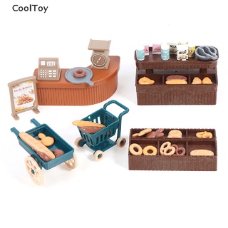 < Cooltoy > รถเข็นขนมปัง ขนมปัง นม ขนาดเล็ก อุปกรณ์เสริม สําหรับตกแต่งบ้านตุ๊กตา