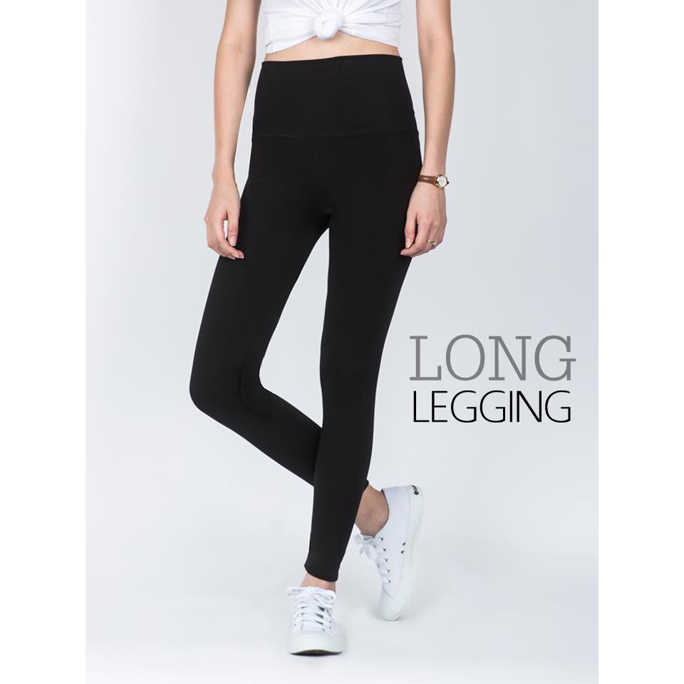 legging-กางเกง-เลกกิ้ง-เอวสูง-สีดำ