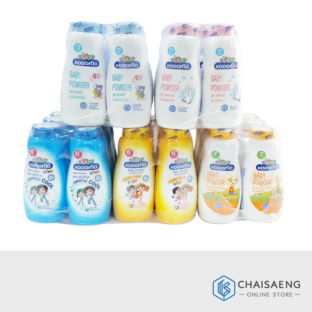 kodomo-baby-powder-ผลิตภัณฑ์แป้งเด็ก-โคโดโม-180-กรัม-x-6-ขวด