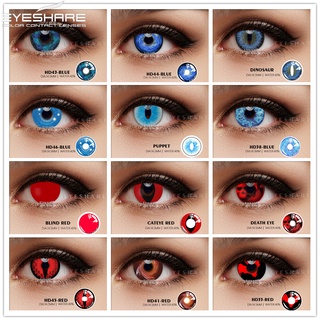 EYESHARE Cosplay Contact Lenses for Eyes RED BLUE Series Cosplay Halloween Show Cosmetics Yearly Use