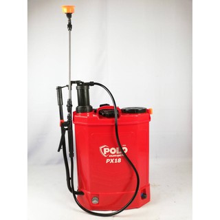 03580 ถังพ่นยาแบตเตอรี่+ด้ามโยก​ (2 in 1)​ 18ลิตร​ รุ่น​ PX18​ แบบสะพายหลัง ยี่ห้อโปโล
