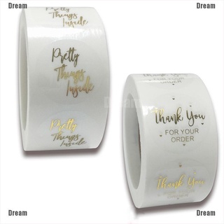 &lt;Dream&gt; สติกเกอร์ฉลาก Things Inside Thank You สําหรับตกแต่ง 500 ชิ้น