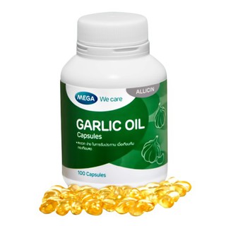 MEGA GARLIC OIL 100S เมก้า วีแคร์ ผลิคภัณฑ์เสริมอาหารน้ำมันสกัดจากกระเทีย