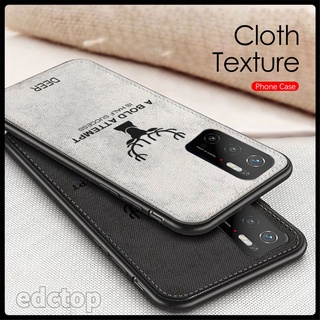 Xiaomi Poco M3 Pro 5G Fabric Case Soft TPU Cloth Texture Cover for Pocophone Poco F3 X3 NFC GT F2 Pro Coque