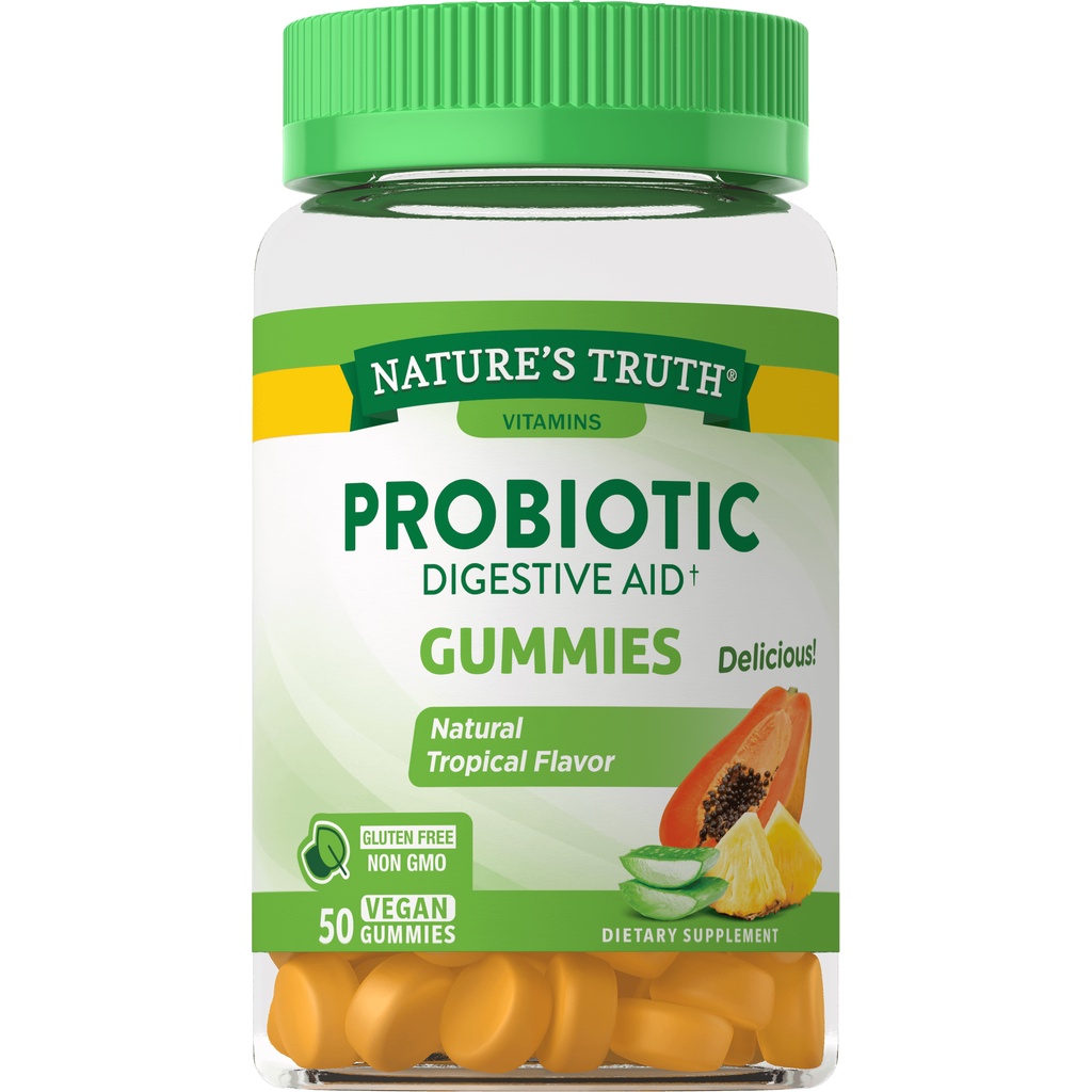 ภาพสินค้าNatures Truth ,Gummies ,Probiotic , 50 กัมมี่,Nature turth, Natural tropical flavor,เนเจอร์ ทรูทร์,โปรไบโอติ,การขับถ่าย จากร้าน drkwang บน Shopee ภาพที่ 2