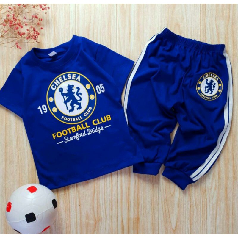เสื้อผ้าเด็กลายchelsea-ไซส์-6เดือน-10ปี-เสื้อทีมฟุตบอล-ผ้าคอตตอน100-ระบายอากาศได้ดี-งานจริงสวยมาก