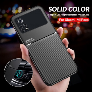 For Xiaomi Poco X4 Pro 5G Case Car Magnetic Holder Phone Cover Little Pocco X4Pro PocoX4 X 4 Pro NFC Silicone Shockproof Fundas