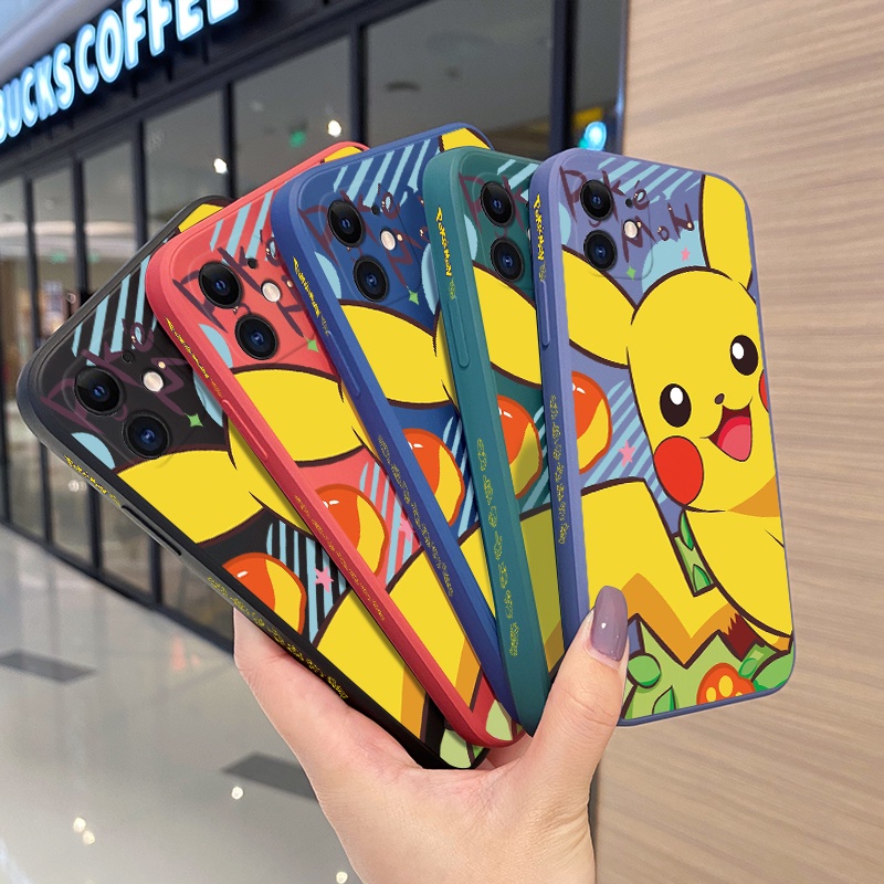 เคสโทรศัพท์ซิลิโคน-แบบนิ่ม-กันกระแทก-ลายการ์ตูนปิกาจู-สําหรับ-samsung-a80