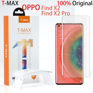T-Max กระจกนิรภัย OPPO Reno 10 8T 5G 9 Pro+ 6 5 4 3 Pro Find X2 X3 X5 Pro T-Max UV ป้องกันหน้าจอแก้ว