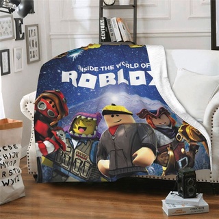 Inside The World Roblox ผ้าห่มสักหลาด นุ่มพิเศษ น้ําหนักเบา อบอุ่น สําหรับโซฟา สํานักงาน ท่องเที่ยว ตั้งแคมป์