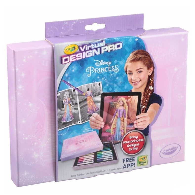 crayola-virtual-design-pro-disney-princess-ชุดระบายสีเจ้าหญิงดิสนี่ย์มีชีวิต-ระบายสีเจ้าหญิง