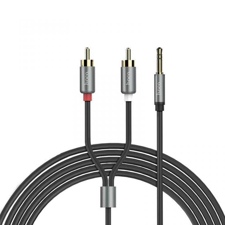 ภาพหน้าปกสินค้าHOCO UPA10 สายสัญญาณเสียง Audio Cable แบบหัว RCA to 3.5 mm ความยาว 1.5M จากร้าน olivephone บน Shopee
