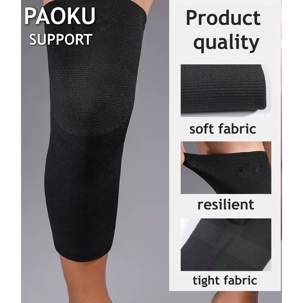 paoku-knee-support-ผ้าสวมซัพพอร์ตหัวเข่าแบบยาว