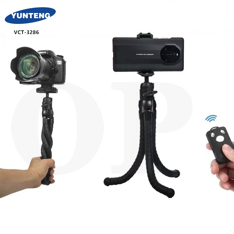 ภาพสินค้า(ของแท้100%) YUNTENG ชุด ขาตั้งกล้อง พร้อมรีโมทบลูทูธ รุ่น VCT-5208 / vct-5208L / vct-3286 จากร้าน op_tech บน Shopee ภาพที่ 7