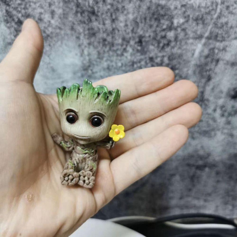 Cyberzap Tree Man Groot รูปของเล่นตกแต่งรถ Mini Groot Avengers Marvel 6 ...