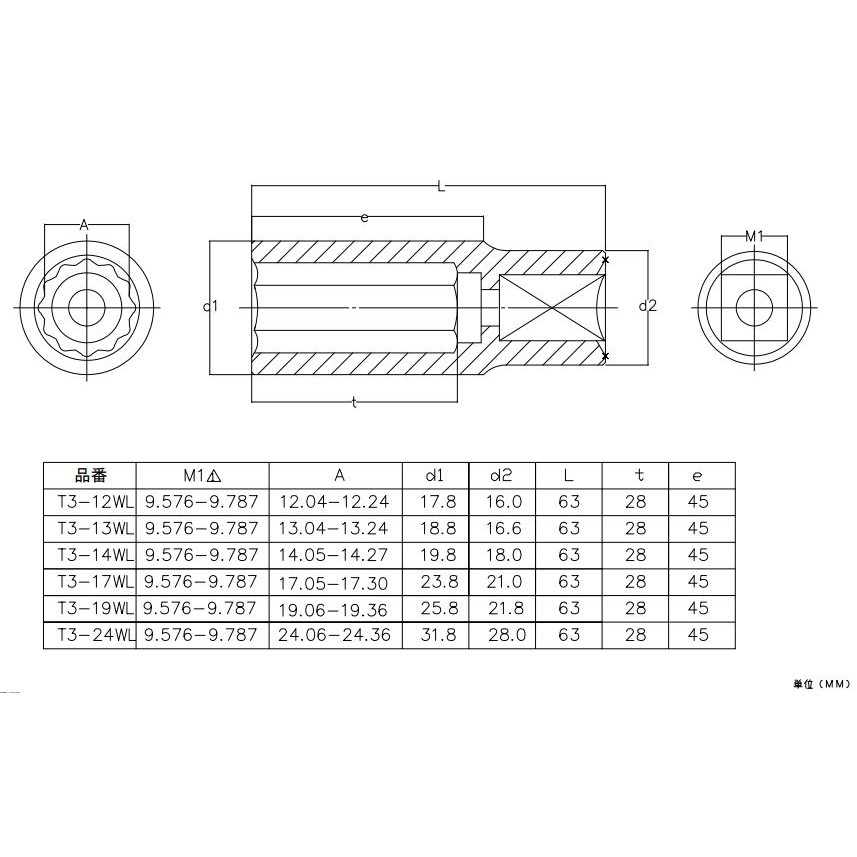 trusco-t3-10wl-301-9560-deep-socket-ลูกบ๊อกซ์-12-เหลี่ยม