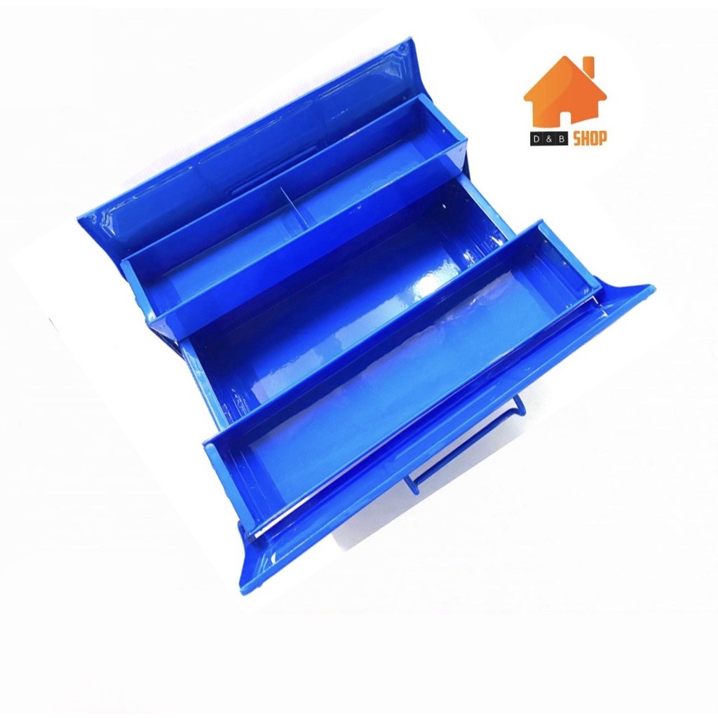 กล่องเก็บเครื่องมือ-tool-box-2-ชั้น-ขนาด-14-นิ้ว-สีน้ำเงิน-mitsana-กล่องใส่เครื่องมือ-กล่องเครื่องมือช่าง