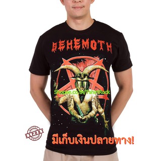 T-shirt  เสื้อวง Behemoth เสื้อลาย บิฮีมอท ร็อคในตำนาน ลายอมตะ เสื้อวินเทจ RCM656S-5XL