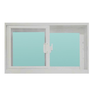 WINDOW S-S ONE STOP /F8 80x50CM WHITE หน้าต่างเลื่อนอะลูมิเนียม S-S มุ้ง ONE STOP F8 80x50 ซม. สีขาว หน้าต่างบานเลื่อน ห